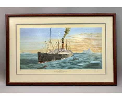 after Simon Fisher (British, contemporary)
'Salvation, The Cunard Liner Carpathia rescuing survivors of the Titanic, Dawn Mon