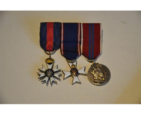 A miniature neck badge group and associated ephemera of the late Sir Arthur Wendell Snelling KCMG KCVO, including the silver 