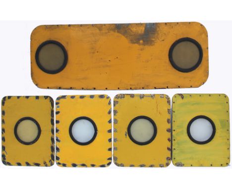 Diesel Front Light Panels qty 5, one of which is marked 37275 No 2 end. (5 items)