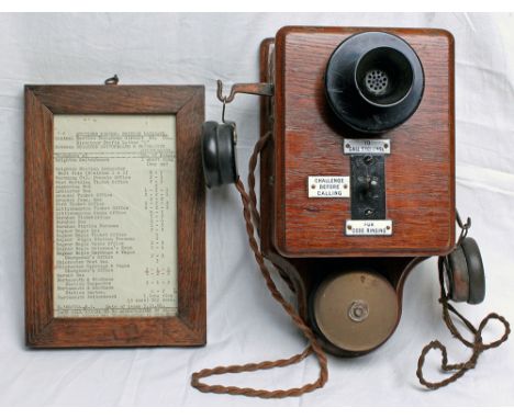 BR Southern Region Telephone Circuit between Brighton Switchboard &amp; Portsmouth Switchboard. Dated 7.11.60, it lists numer