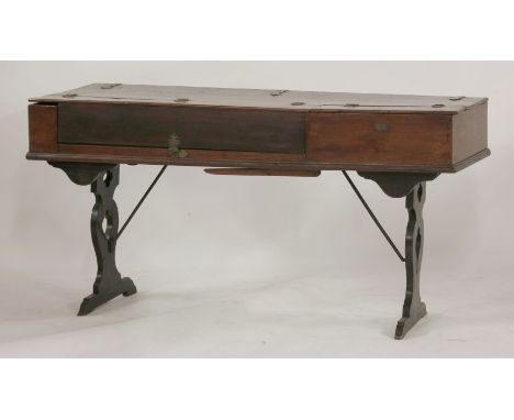 A George III square piano, labelled Ferdinand Weber Fecit of Marlborough Street, London (died 1784), illustrated in M Harris 