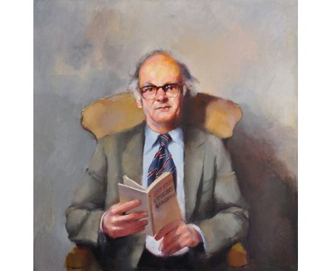 Robert Oscar Lenkiewicz (1941-2002) British. Portrait of Derek Cloke, Seated in an Interior, Reading 'Experience & Education,