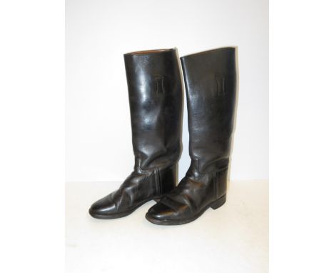 Vintage pair of leather riding boots size 5