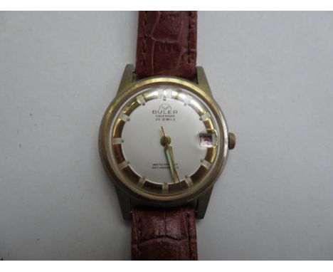 Gents vintage Bulover calendar wristwatch 