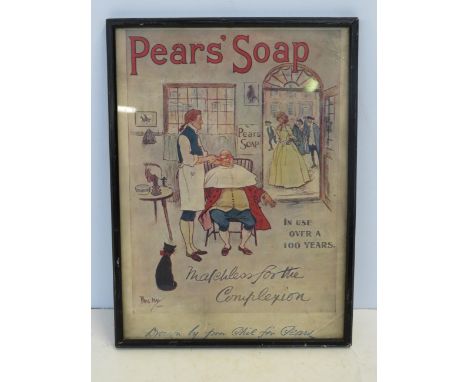 Vintage pears soap print 