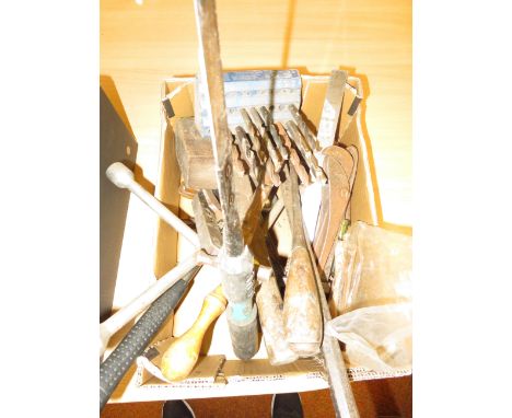 Collection of  tools &amp; hardware items