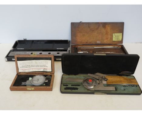 4 cased sets of precision tools 