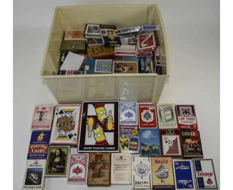 Box Containing A Quantity Of Playing Cards To Include Belisha Pepys Series, Bobs Yr Uncle Waddington, Casino 300 Bancroft & P
