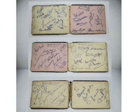 Manchester United 1950's Sporting Interest Autograph Album. Containing the Busby Bases Team Signatures of 1957-1958. Albert S