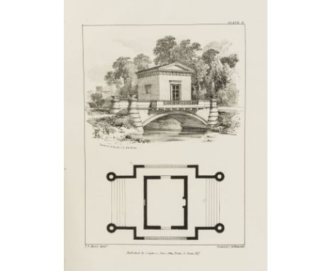 Hunt (Thomas Frederick) Architettura Campestre: Displayed in Lodges, Gardeners' Houses, and other Buildings, first edition, 1