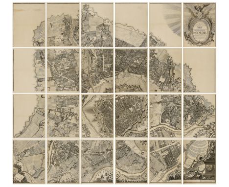 Huber (Joseph Daniel von) Scenographic oder geometrisch Perspect. Abbildung der Kayl. Konigl. Haupt. u. Residenz Stadt Wienn 