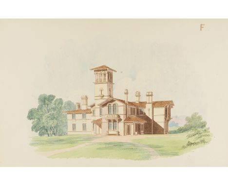 Brees (Samuel Charles) The Portfolio of Rural Architecture, a Series of Drawings in the Italian Style, for Villas, etc..., fi