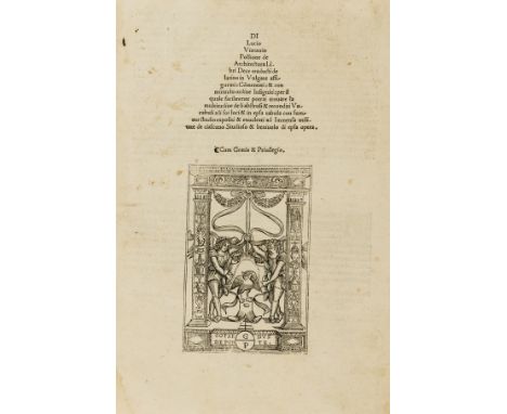 Vitruvius Pollio (Marcus) De Architectura Libri Dece, translated by Bono Mauro da Bergamo and Benedetto Jovio da Comasio, com