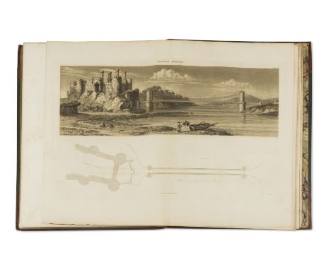 Telford (Thomas) Atlas to the Life of Thomas Telford, Atlas only, engraved portrait by Raddon after Lane, 82 engraved plates 