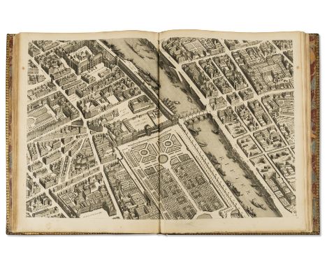 Turgot (Michel Etienne) Plan de Paris, engraved throughout with folding key map and 20 detailed maps by Claude Lucas after Lo