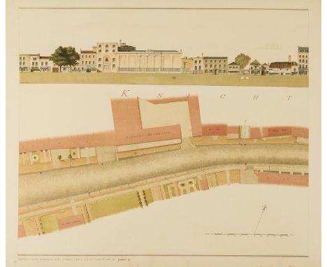 Salway (Joseph) Plan of the Road from Hyde Park Corner to Counter's Bridge, letterpress title and 30 chromolithographed plate