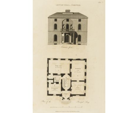 Soane (Sir John) Plans, Elevations and Sections of Buildings executed in the Counties of Norfolk, Suffolk, Yorkshire, Staffor