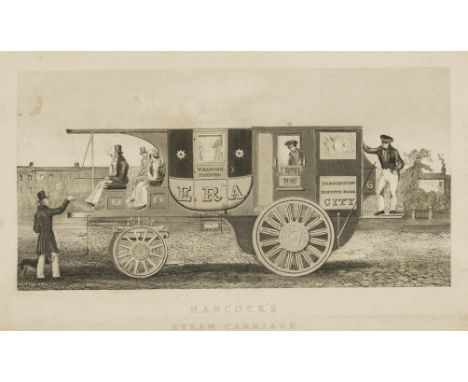 Hancock (Walter) Narrative of Twelve Years' Experiments...Steam-Carriages on Common Roads, first edition, engraved frontispie