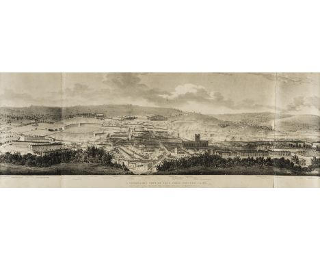 Wood (Harvey) A Panoramic View of Bath; from Beechen Cliff, the full set of seven lithographs on chine collé, by Hullmandel, 