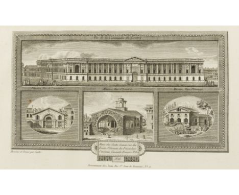 Gaitte (?Antoine Joseph) Recueil des plus belles maisons et des plus belles Edifices de la Ville de Paris, engraved throughou