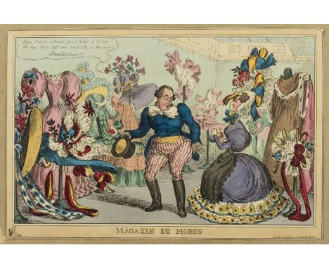 Georgian satire.- Heath (William, 1794-1840) and others. Fine scrap album compiled circa 1829 with over 60 caricatures, inclu