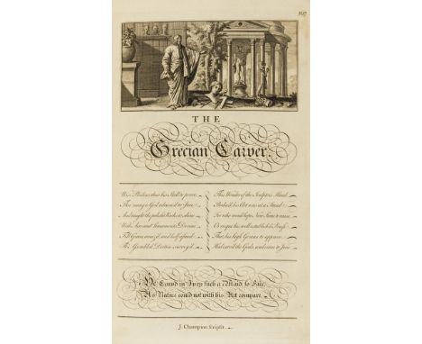 Bickham (George) The Universal Penman; or, the Art of Writing..., engraved throughout with frontispiece and 212 numbered call