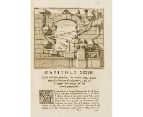 Fontana (Carlo) Utilissimo Trattato dell'Acque Correnti..., first edition, woodcut head- &amp; tail-pieces and initials, 80 e