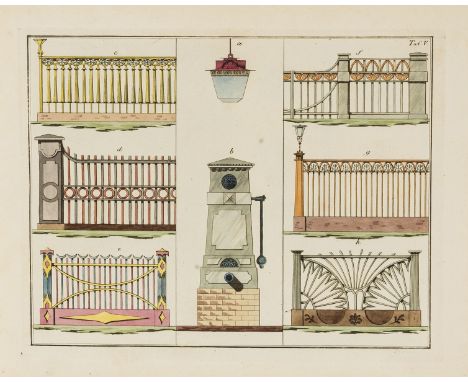 Riedel (Heinrich Carl) Sammlung architectonischer äusserer und innerer Verzierungen für angehende Baumeister und Liebhaber de