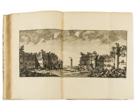 Wood (Robert) The Ruins of Palmyra, otherwise Tedmor, in the Desart, engraved panorama extending over 3 plates and 56 engrave