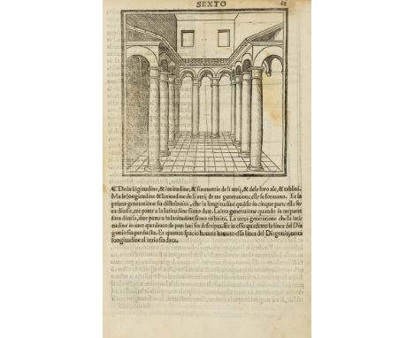 Vitruvius Pollio (Marcus) [Architettura], fragment only, lacking all before A4 (f.4) and all after M8 (f.96), with 11ff. of I