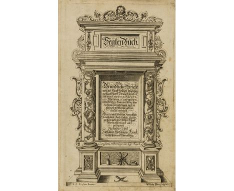 Erasmus (Georg Caspar) Seülen-Buch. Oder Gründlicher Bericht von den fünff Seülen..., 3 parts in 1, engravings only (without 