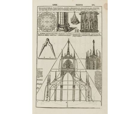 Vitruvius Pollio (Marcus) De Architectura Libri Dece, translated by Bono Mauro da Bergamo and Benedetto Jovio da Comasio, com