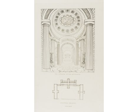 Soane (Sir John) Designs for Public and Private Buildings, first edition, half-title, engraved title with vignettes and 55 pl