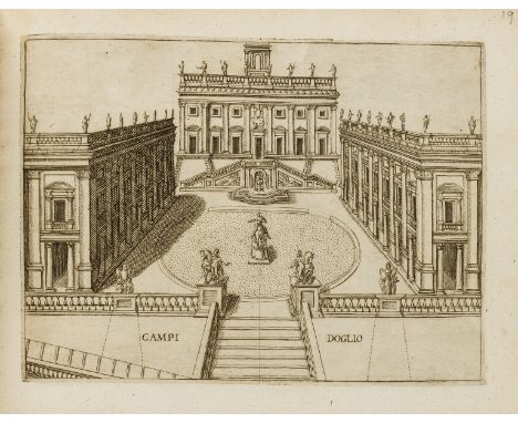 Rossi (Giovanni Battista) Palazzi Diversi nel Alma Cita di Roma, second edition, engraved throughout with pictorial title and