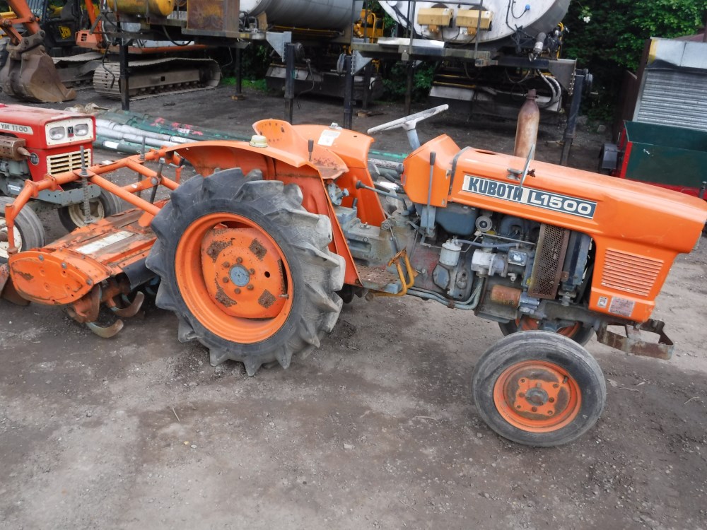 KUBOTA L1500 2WD TRACTOR C/W ROTOVATOR [+ VAT]