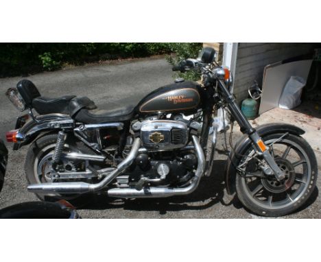 1980 Harley Davidson XLS Sportster, 998 cc. Not registered (see text). Frame number 4E 50363J0. Engine number 4E 50363J0. Alt