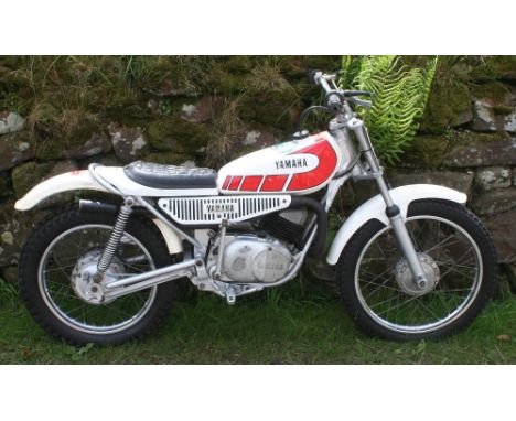 circa 1975 Yamaha TY80B, 72 cc. Not registered, Frame nimber 451-105674. Engine number 451-105674. The Yamaha TY80 was a tria