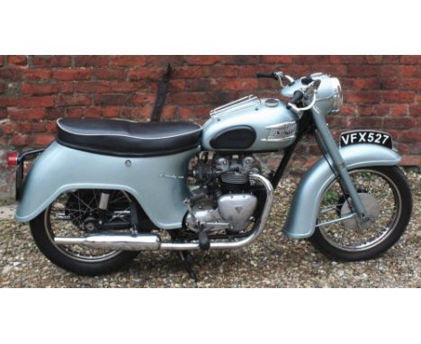 1962 Triumph 3TA Twenty One, 350 cc. Registration number VFX 527. Frame number H28726. Engine number 3TA H28726. Triumph re-e