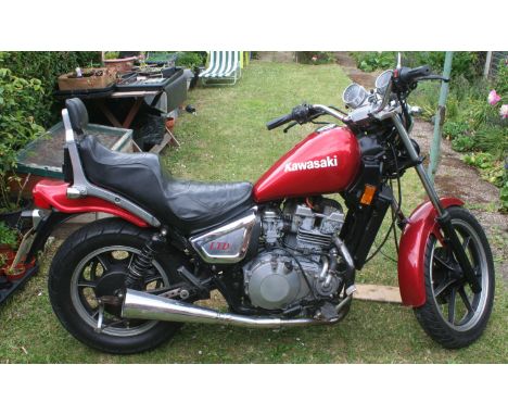 1985 Kawasaki EN 450 LTD, 454 cc. Registration number B570 JJV. Frame number EN450A-005988. Engine number EN450AE005554. The 