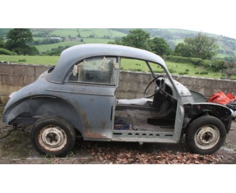 1958 Morris Minor, 1098 cc. Registration number 962 FPE (see text). Chassis number FBB1-607018. Engine number 10D-U-H19455. T