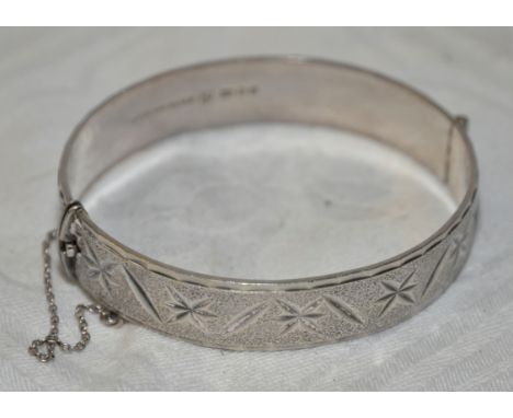 Silver bangle 