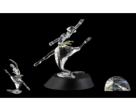 Swarovski S.C.S Members Only Annual Edition 2004 Hand Finished Crystal Figure with Base, Display Stand and Plaque, All with B