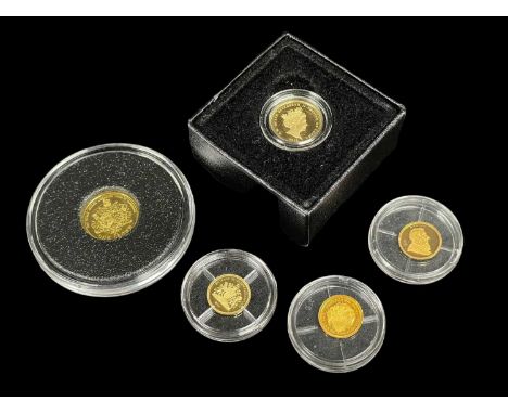 ASSORTED GOLD COINS comprising 2014 HRH Prince George of Cambridge 1st birthday solid 1g gold coin, year of the Three Kings 1