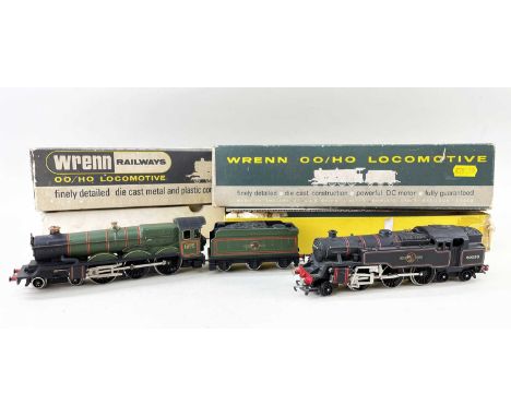 TWO WRENN RAILWAYS LOCOMOTIVES, comprising 2-6-4 TANK, 29cm length and W2221 Cardiff Castle, 00 gauge, 27.5cm lengthComments: