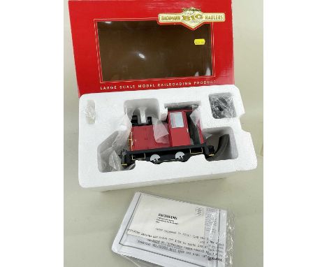BACHMANN BIG HAULERS ITEM 91397 LS DAVENPORT 0-4-0 SIDEROD, gas mechanical (DCC), painted, unlettered (red & black), 23cm len