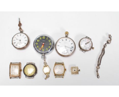 A collection of vintage watches dating from the early 20th Century to include gents and ladies wristwatches, pocket watches i