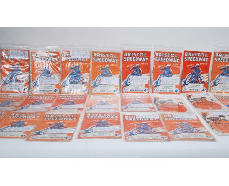 A collection of vintage Bristol Speedway programmes dating from 1937, all programmes for the Knowle Stadium, 1 programme for 