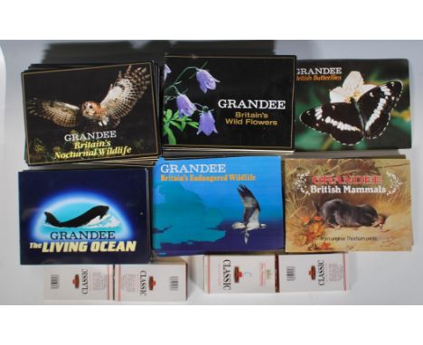 A selection of vintage Grandee Cigar collectors trade cards to include 'Britain's Wild Flowers', 'The Living Ocean', Britain'