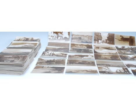Vintage Real Photographic UK postcards by Judges. Collection of 618 small size all sepia a few B&amp;W. Views across Britain.