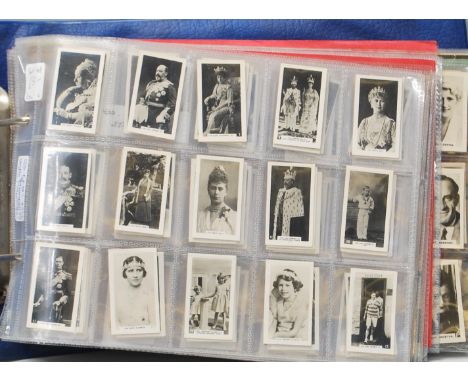 An album of mixed vintage 20th Century trade and collectors cards to include multiple series of Bridgewater Film Stars, D C T